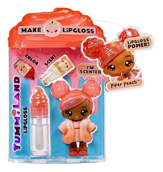 MGA Muñeca Brillo de Labios Yummiland con Accesorios para Crear Gloss 19,6x12,7x6,35 cm