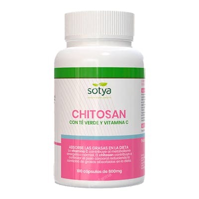 SOTYA Chitosan con cromo y vitamina C, 100 cápsulas