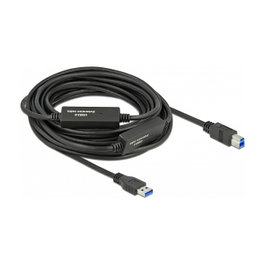 DeLOCK Cable USB A a USB B 85380, 10 m, Negro