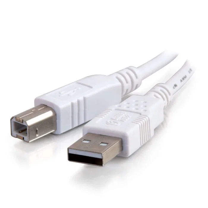 C2G Cable USB 3m, USB A Macho a USB B Macho, USB 2.0, Color Blanco