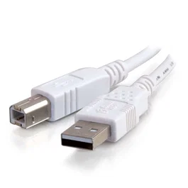 C2G Cable USB 3m, USB A Macho a USB B Macho, USB 2.0, Color Blanco