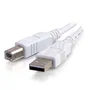 C2G Cable USB 3m, USB A Macho a USB B Macho, USB 2.0, Color Blanco