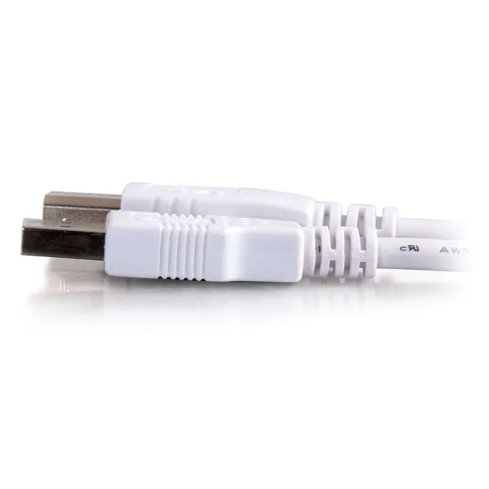 C2G Cable USB 3m, USB A Macho a USB B Macho, USB 2.0, Color Blanco