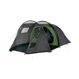 High Peak Ancona 4.0 Tienda de Campaña Familiar Tipo Túnel para 4 Personas - Verde/Gris Oscuro/Gris Claro