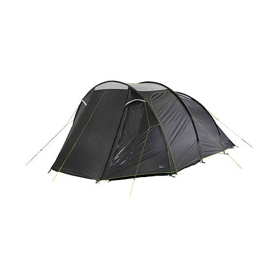 High Peak Ancona 4.0 Tienda de Campaña Familiar Tipo Túnel para 4 Personas - Verde/Gris Oscuro/Gris Claro