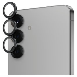 PanzerGlass Protector de Lente de Cámara Black Lens Hoops para Samsung Galaxy S25 Plus - Negro, Resistente a Rayones y Golpes, Aplicación en Seco, 1 Pieza