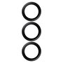 PanzerGlass Protector de Lente de Cámara Black Lens Hoops para Samsung Galaxy S25 Plus - Negro, Resistente a Rayones y Golpes, Aplicación en Seco, 1 Pieza