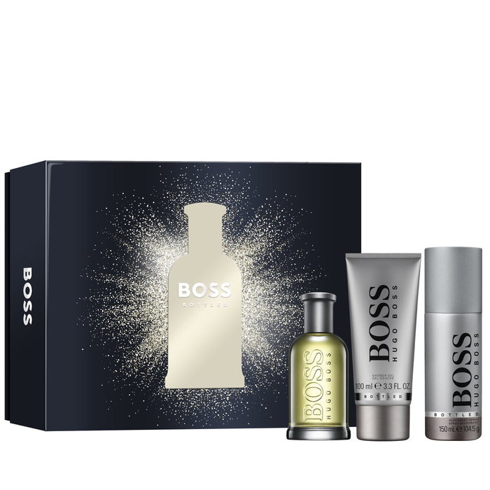Hugo Boss Boss Bottled Gift Set con Eau de Toilette, Gel de Ducha y Desodorante