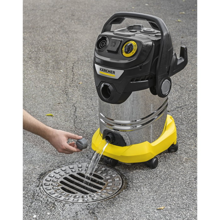 Kärcher KWD 6 P S V-30/8/22/T Aspiradora de Seco y Húmedo con Depósito de Acero Inoxidable de 30L