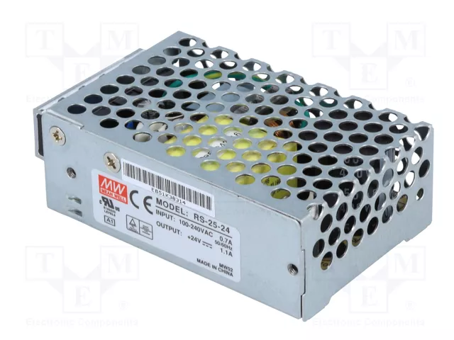 MEAN WELL RS-25 Alimentador de impulso 25W 24VDC