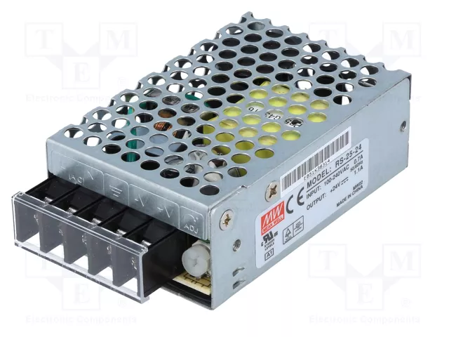 MEAN WELL RS-25 Alimentador de impulso 25W 24VDC