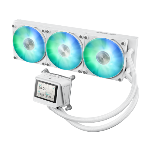 Asus LC 360 ARGB LCD White Edition Sistema de Refrigeración Líquida para CPU - 90RC01G2-B0EAY0, 360mm, Blanco