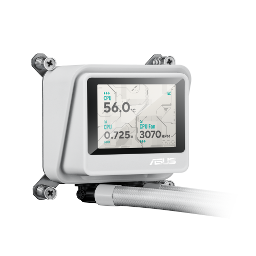 Asus LC 360 ARGB LCD White Edition Sistema de Refrigeración Líquida para CPU - 90RC01G2-B0EAY0, 360mm, Blanco