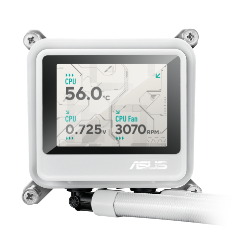 Asus LC 360 ARGB LCD White Edition Sistema de Refrigeración Líquida para CPU - 90RC01G2-B0EAY0, 360mm, Blanco