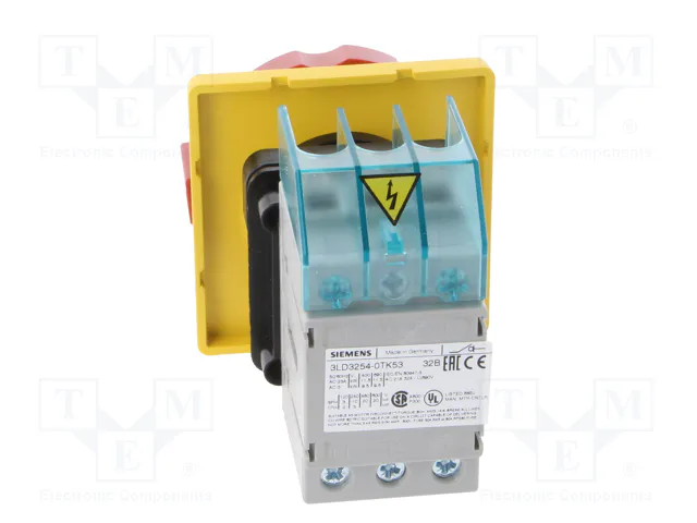 SIEMENS 3LD3 Interruptor de aislamiento de 3 polos, 32A SIEMENS 3LD3 Interruptor de aislamiento de 3 polos, 32A