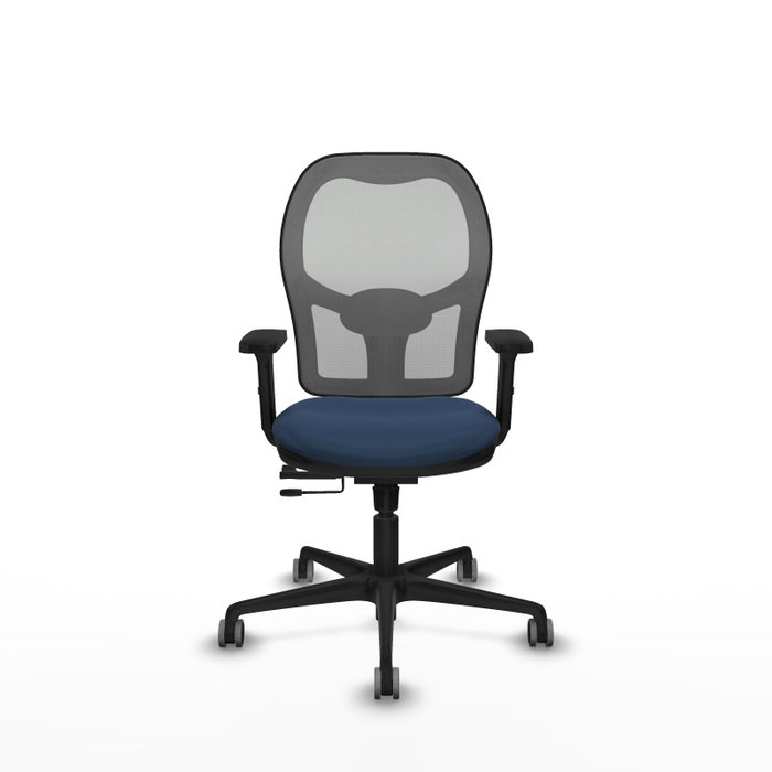 PIQUERAS Y CRESPO Silla de oficina Jorquera con mecanismo Sincro/Traslack Azul marino y Gris PIQUERAS Y CRESPO Silla de oficina Jorquera con mecanismo Sincro/Traslack Azul marino y Gris