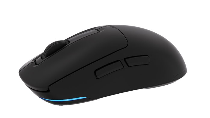 Krux Plasma Wireless - Ratón Inalámbrico Óptico 12000 DPI, 61g, Negro