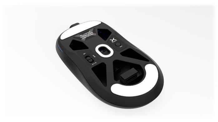 Krux Plasma Wireless - Ratón Inalámbrico Óptico 12000 DPI, 61g, Negro