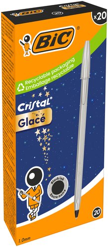 Bic Bolígrafo Cristal Glacé Plata 1 mm