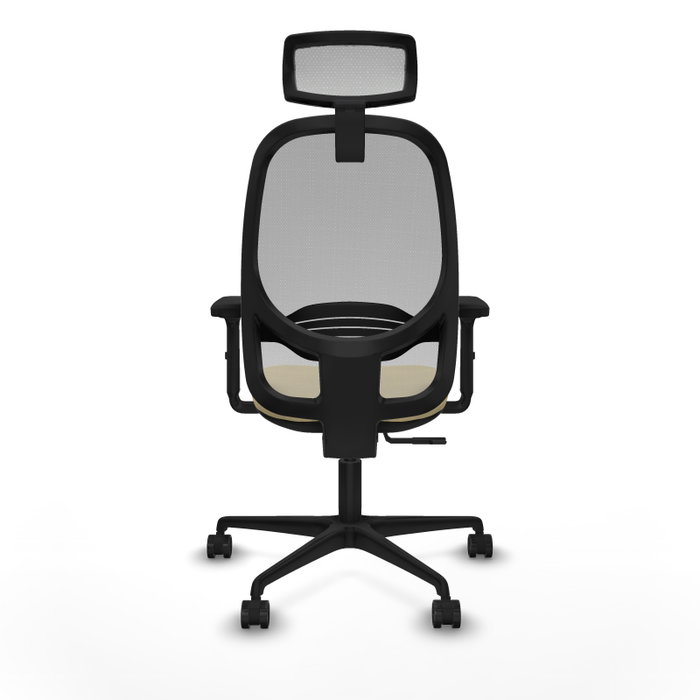PIQUERAS Y CRESPO Silla de oficina Cilanco con mecanismo Sincro, Crema y Gris PIQUERAS Y CRESPO Silla de oficina Cilanco con mecanismo Sincro, Crema y Gris