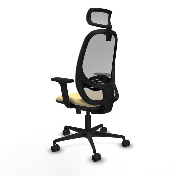 PIQUERAS Y CRESPO Silla de oficina Cilanco con mecanismo Sincro, Crema y Gris PIQUERAS Y CRESPO Silla de oficina Cilanco con mecanismo Sincro, Crema y Gris