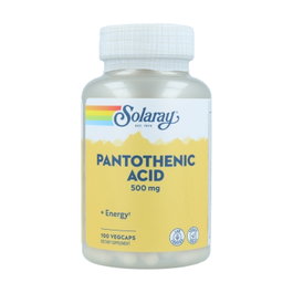 Solaray Ácido Pantoténico 500mg, 100 cápsulas