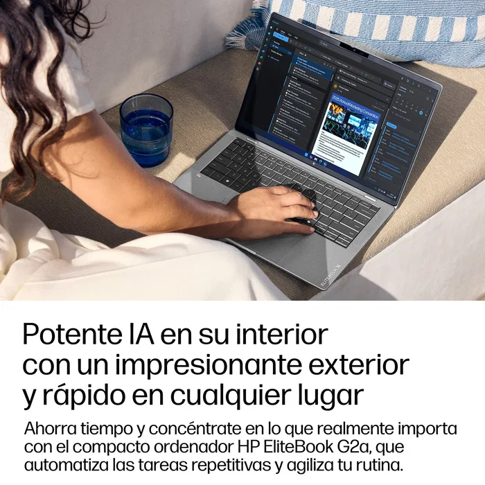 HP EliteBook X G2a 14 WUXGA 32 GB LPDDR5x 512 GB SSD AMD Ryzen AI 5 Plata