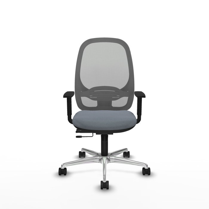 PIQUERAS Y CRESPO Silla de oficina Cilanco con mecanismo Sincro/Traslack, Gris