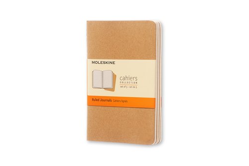 Cuaderno Moleskine Cahier 9X14 64H Horizontal Marron Kraft Set De 3 Cuaderno Moleskine Cahier 9X14 64H Horizontal Marron Kraft Set De 3