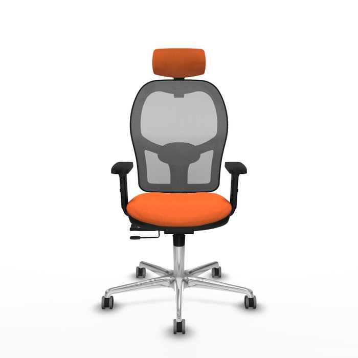 PIQUERAS Y CRESPO Silla de oficina Jorquera Naranja y Gris