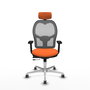 PIQUERAS Y CRESPO Silla de oficina Jorquera Naranja y Gris