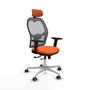 PIQUERAS Y CRESPO Silla de oficina Jorquera Naranja y Gris