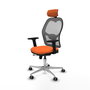 PIQUERAS Y CRESPO Silla de oficina Jorquera Naranja y Gris