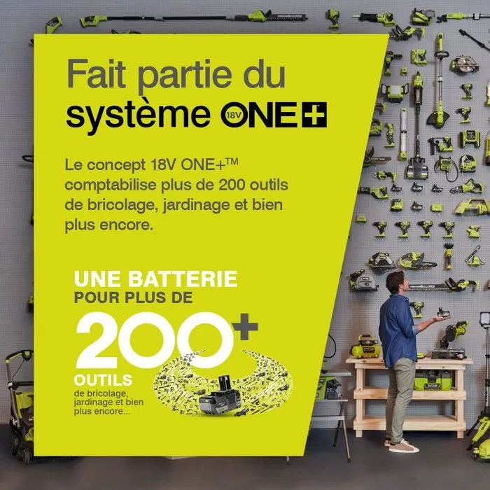 Ryobi Paquete de Taladro Percutor Inalámbrico 18V con 2 Baterías de 2Ah