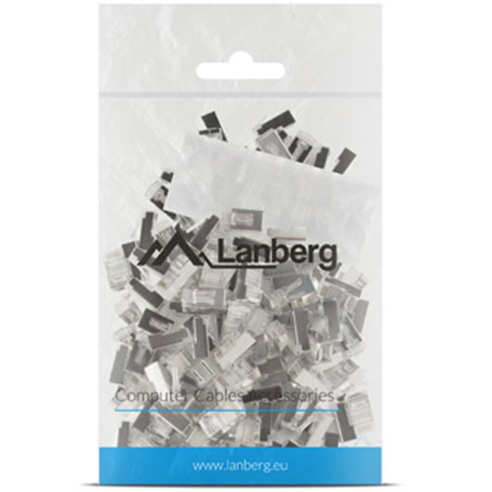 Lanberg Conector RJ-45 Cat 6 Ftp 8P8C Transparente Con Blindaje F/UTP (100 Unidades)