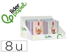 Liderpapel Fantasy 2026-2027 Agenda Escolar A6 Espiral Bilingüe Surtido 8 Unidades