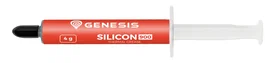 Genesis Pasta Térmica Silicon 900, Conductividad Térmica 12.8 W/mK, 4 gr, con Espátula y Paño, para PC, Laptop y Consolas - NTG-2329