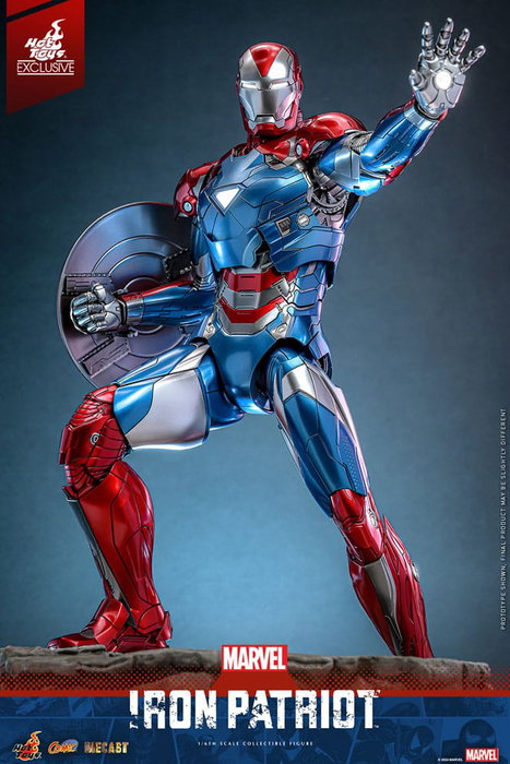 Marvel Figura Diecast Comic Masterpiece 1/6 Iron Patriot Hot Toys Exclusive 32 cm