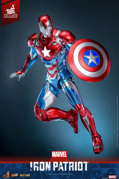 Marvel Figura Diecast Comic Masterpiece 1/6 Iron Patriot Hot Toys Exclusive 32 cm