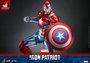 Marvel Figura Diecast Comic Masterpiece 1/6 Iron Patriot Hot Toys Exclusive 32 cm