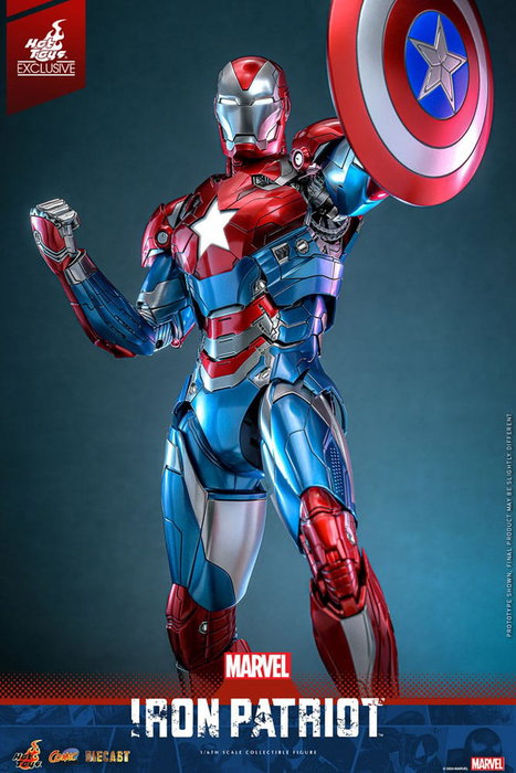 Marvel Figura Diecast Comic Masterpiece 1/6 Iron Patriot Hot Toys Exclusive 32 cm