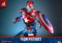 Marvel Figura Diecast Comic Masterpiece 1/6 Iron Patriot Hot Toys Exclusive 32 cm