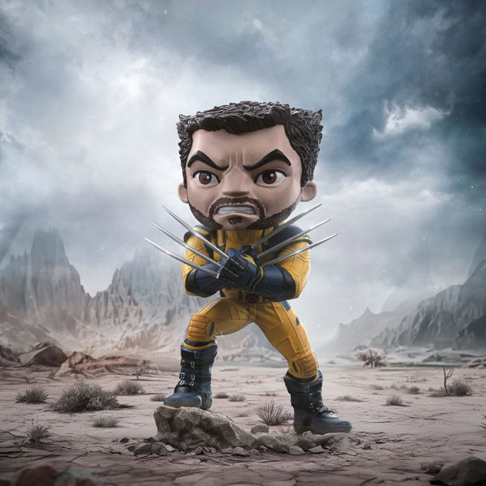 Deadpool & Wolverine Minifigura Mini Co. PVC Wolverine Unmasked 14 cm