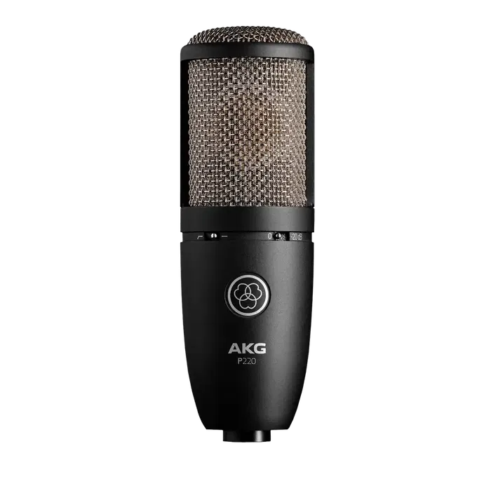 AKG P220 Micrófono de Condensador de Gran Diafragma y Patrón Polar Cardioide