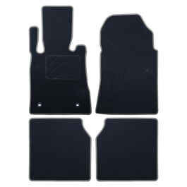 Set de Alfombrillas para Coche OCC Motorsport OCCMC0046GD Negro Gris oscuro Mercedes W1401 Clase S Largo Terciopelo 5 Piezas