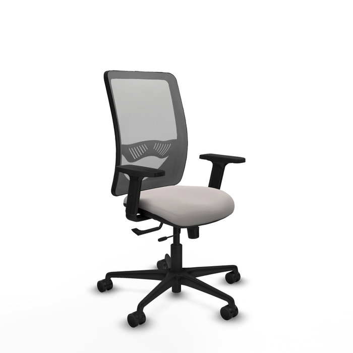 PIQUERAS Y CRESPO Silla de oficina Zulema con mecanismo Sincro/Traslack Blanco y Gris PIQUERAS Y CRESPO Silla de oficina Zulema con mecanismo Sincro/Traslack Blanco y Gris