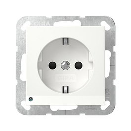 GIRA 417003 Toma de corriente Schuko SH System 55 Blanco