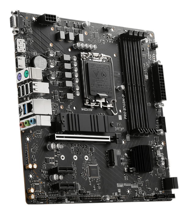 MSI PRO B760M-P Placa Base Intel B760 LGA 1700 DDR5 micro ATX para PC