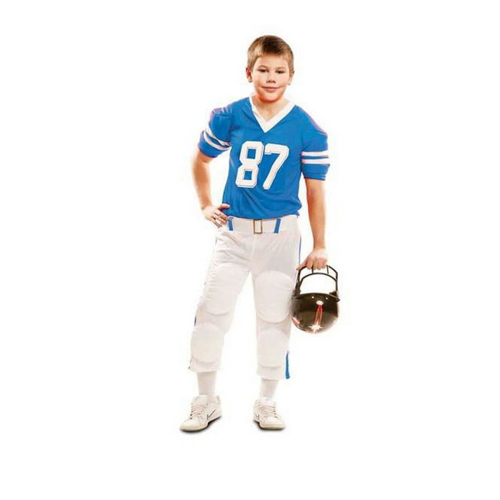 My Other Me Disfraz Jugador Rugby Azul Talla 3-4 años