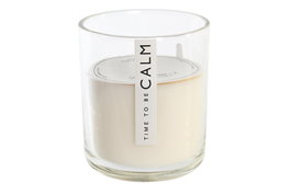 DKD Home Decor Vela de Cera de Parafina Perfumada Calm, Blanca